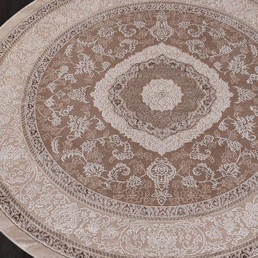 Ковер 03874B - BROWN / BROWN - Круг ARMINA