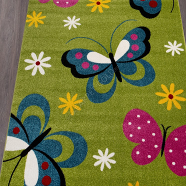 Детский ковер с бабочками 0772 - GREEN RIO