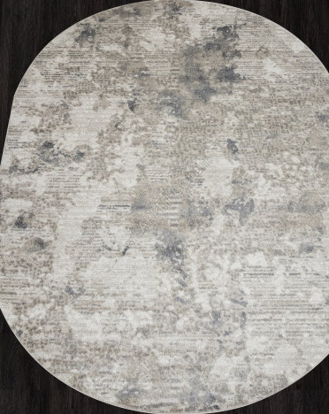 Ковер российский F152 TORNADO (Фризе, бежевый, серый) овальный