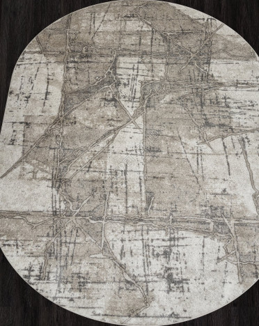 Ковер российский F160 TORNADO (Фризе, бежевый) овальный