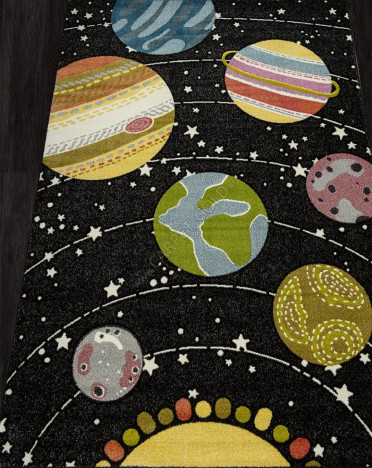 Ковер российский C209 ORION (Фризе, черный)