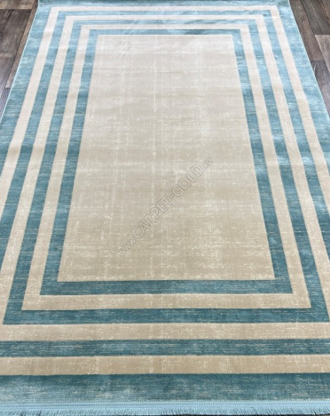 Иранский ковер Iran VERSAILLES 4371 (Бамбуковый шелк, бежевый, голубой)