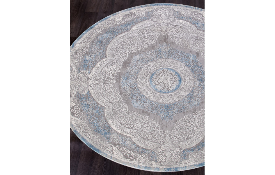 Ковер 03880A - BLUE / BLUE - Круг ARMINA