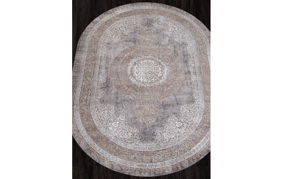 Ковер 04073C - GREY / BROWN - Овал - коллекция ARMINA