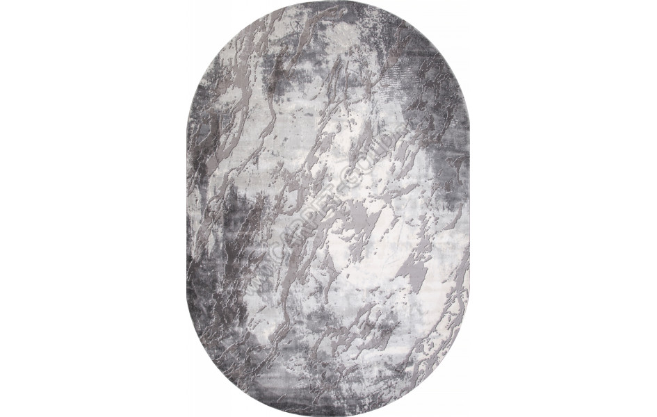 Ковер 04075G - GREY / GREY - Овал - коллекция ARMINA