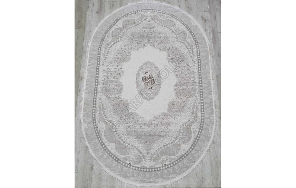 Турецкий ковер Amatis Lux 36548A OVAL L.BEIGE / L.BEIGE