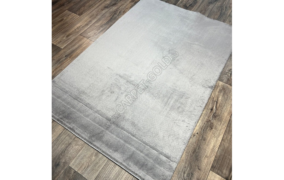 Турецкий длинноворсный ковер Puffy Grey прямоугольный