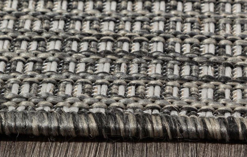 Ковер S139 - BLACK-GRAY - Прямоугольник - коллекция KAIR