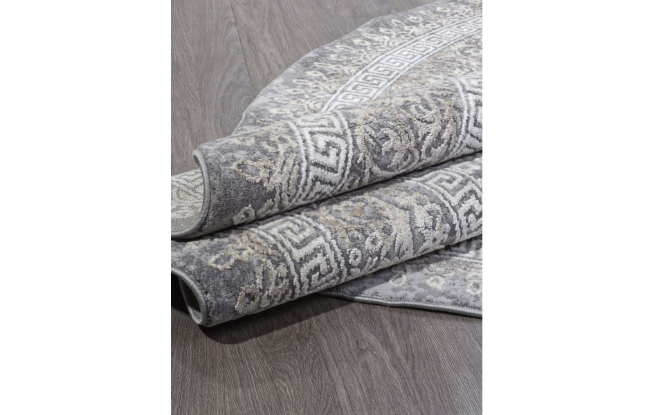 Ковер 04073C - GREY / BROWN - Круг - коллекция ARMINA